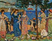 莫里斯 巴西 加斯特 : Women at the Seashore